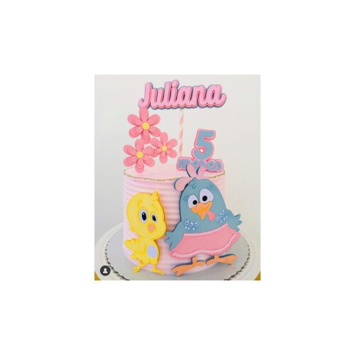 Topo de Bolo Galinha Pintadinha 35