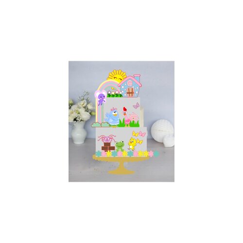 Topo de Bolo Galinha Pintadinha 37
