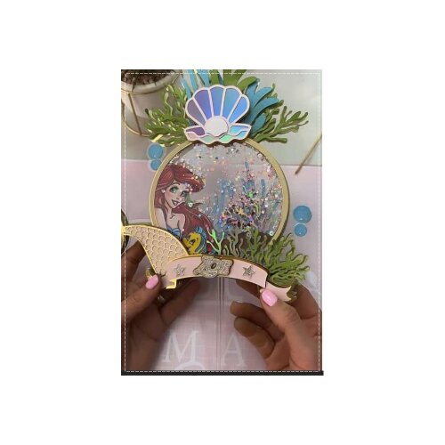 Topo de bolo 32 - Ariel a