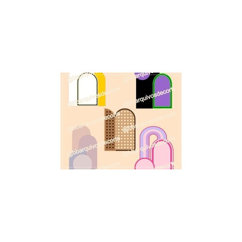 Topo de bolo 35 - Arco-Íris a