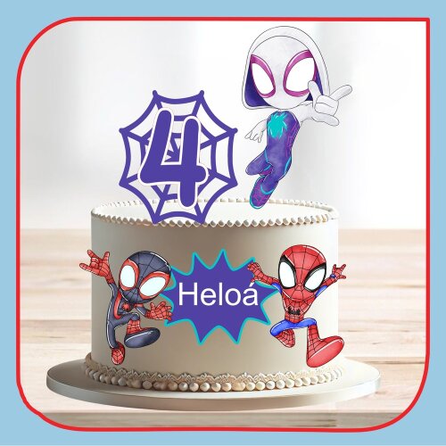 Topo de bolo 06 - Aranha Fantasma a