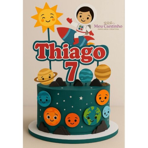 Topo Astronauta 4 em camadas -