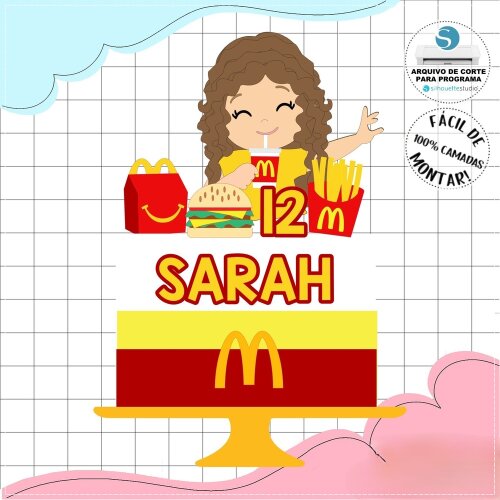Topo de Bolo MC Donalds 15