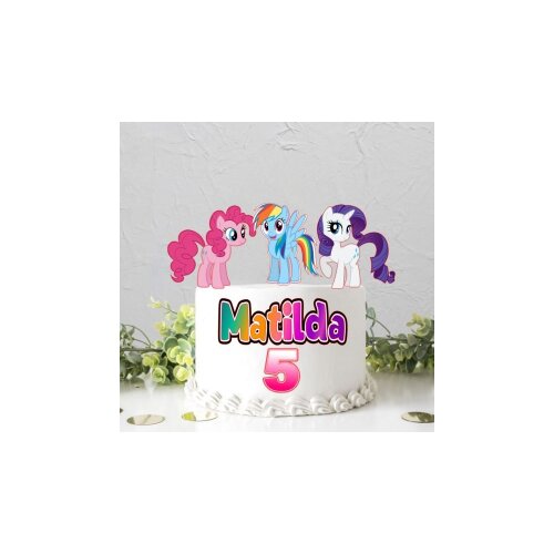 Topo de Bolo My Little Pony 05 Arquivo digital