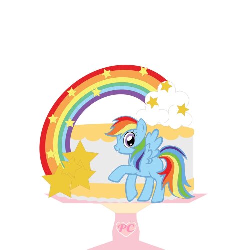 Topo de Bolo My Little Pony 12 Arquivo digital