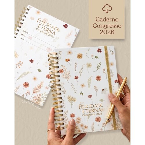 Arquivo Digital Modelo 3 caderno congresso 2026 para imprimir