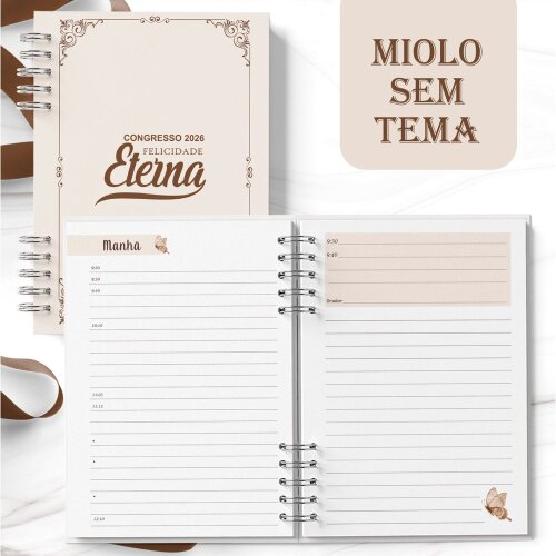 Caderno Congresso 2026 Felicidade Eterna NEUTRO SEM TEMA