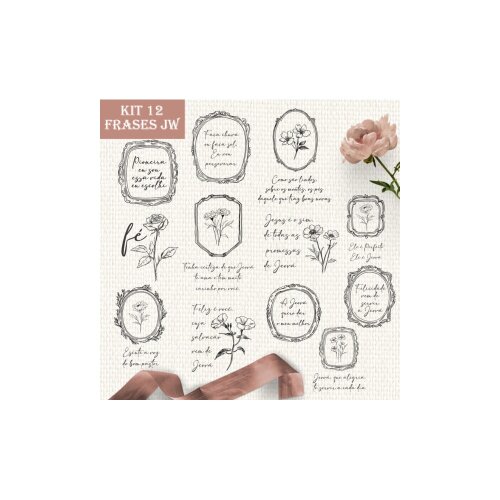 Kit Digital Lettering Pioneira Testemunha de Jeová