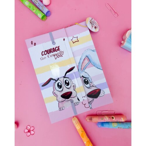 Kit Encadernação Especial Surpresa A5 - Coragem o Cão Covarde Arquivo Digital