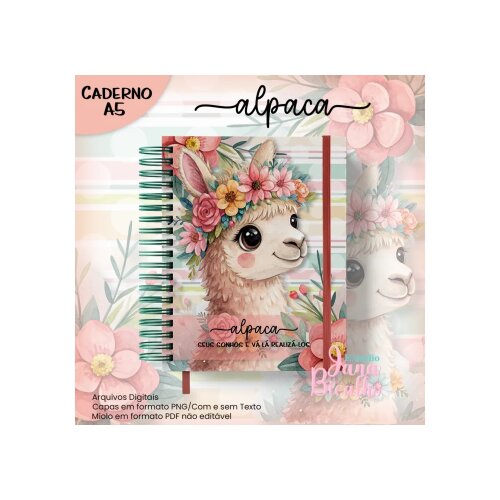 Arquivo Digital Caderno A5 Alpaca