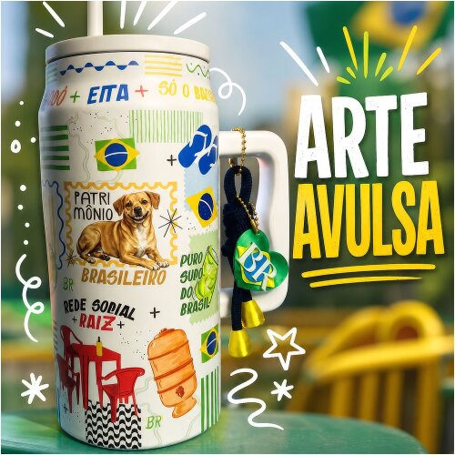 ARTE AVULSA - COPO E CANECA BRASILIDADES