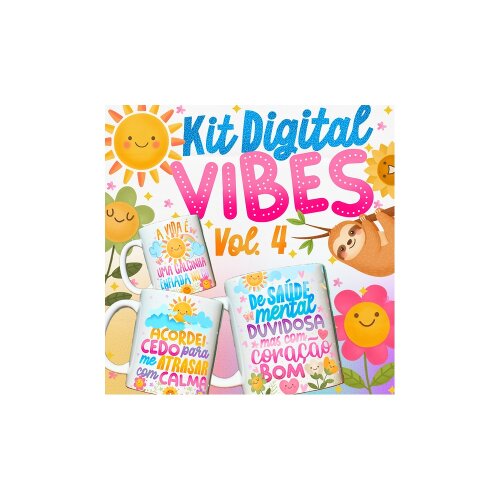 Combo arte para canecas LANÇAMENTO VIBES VOL. 4