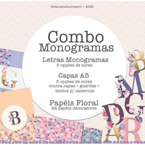 Combo Monogram Flor