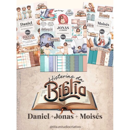 Histórias da Bíblia - Combo Daniel, Jonas e Moises