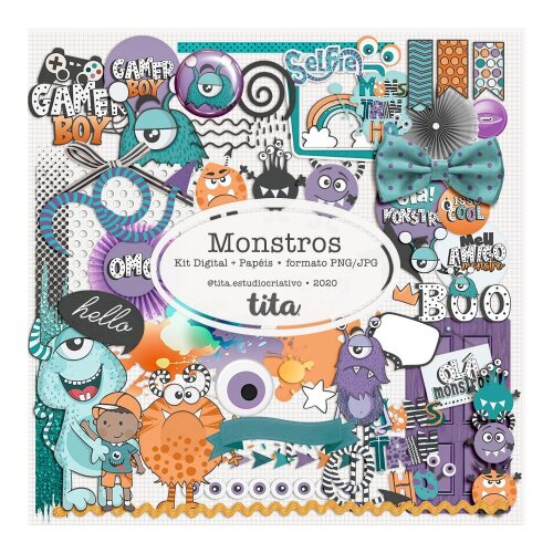 Monstros - Kit Digital