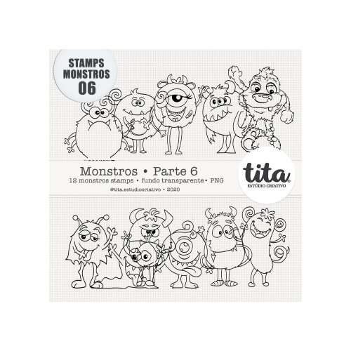 Monstros Parte 06 (Stamps P%3A Colorir)