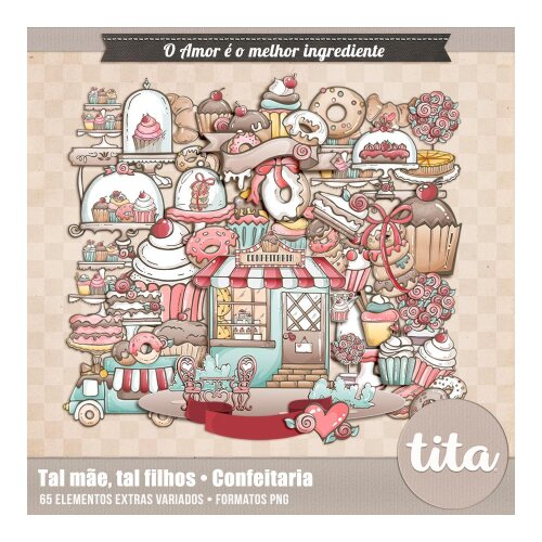 O Amor é o Melhor Ingrediente • Kit Confeitaria
