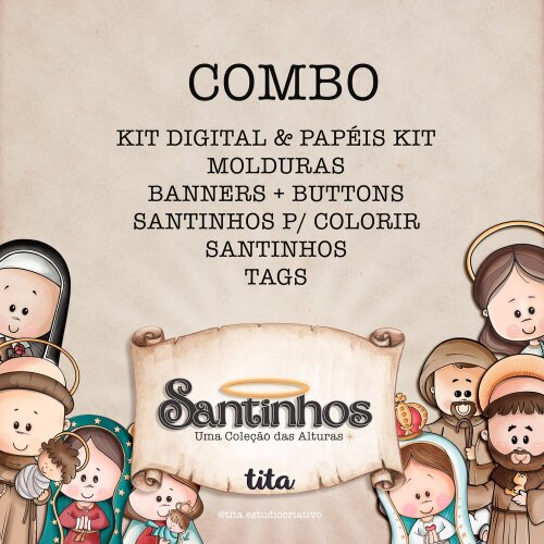 Santinhos - Combo Ilustrações