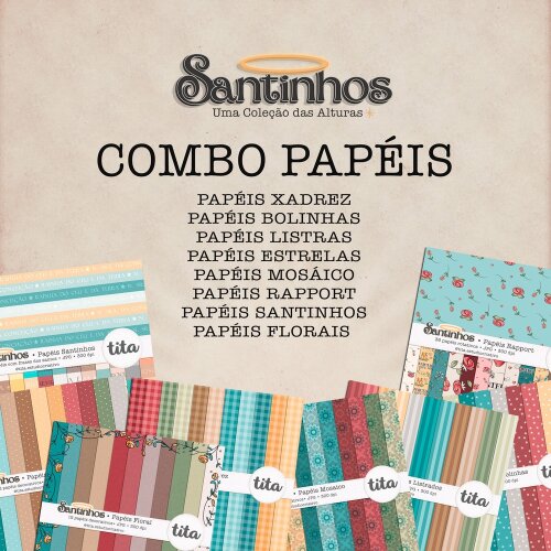 Santinhos - Combo Papéis