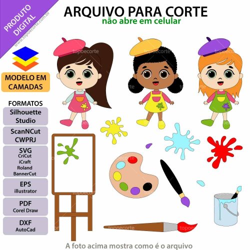 Menina pintura