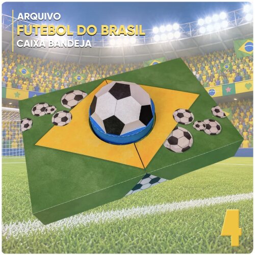 Kit Digital CAIXA BANDEIJA FUTEBOL BRASIL