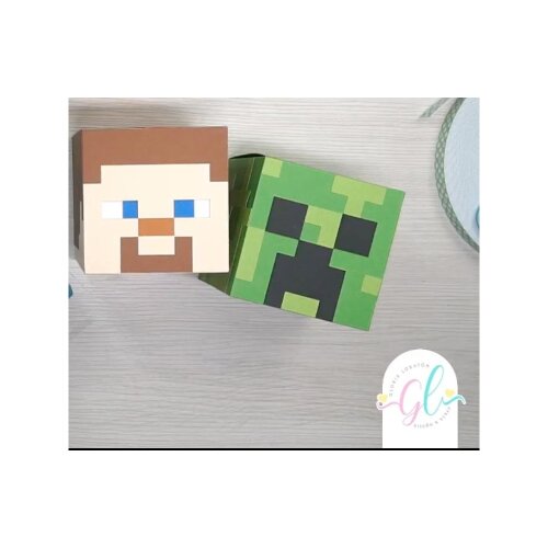 Arquivo de Corte Minecraft caixa cubo 005