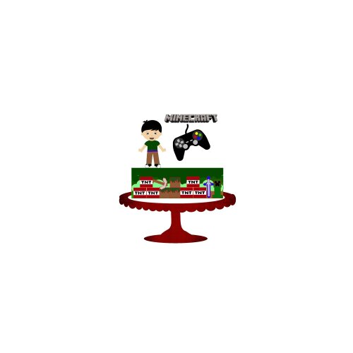 Topo de Bolo Minecraft 15