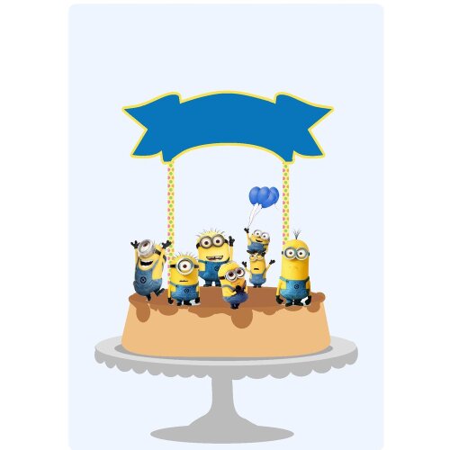 Topo de Bolo Minions 02