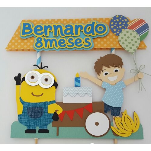 Topo de Bolo Minions 03