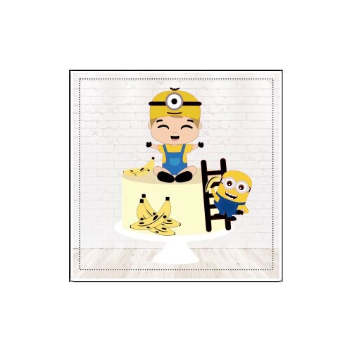 Topo de Bolo Minions 07