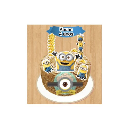 Topo de Bolo Minions 09