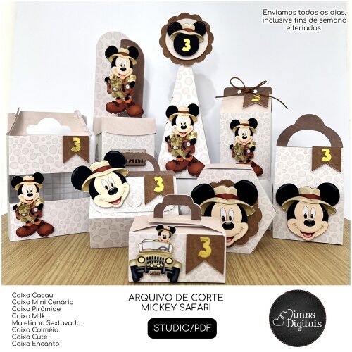 Arquivo de Corte Mickey Safari 19