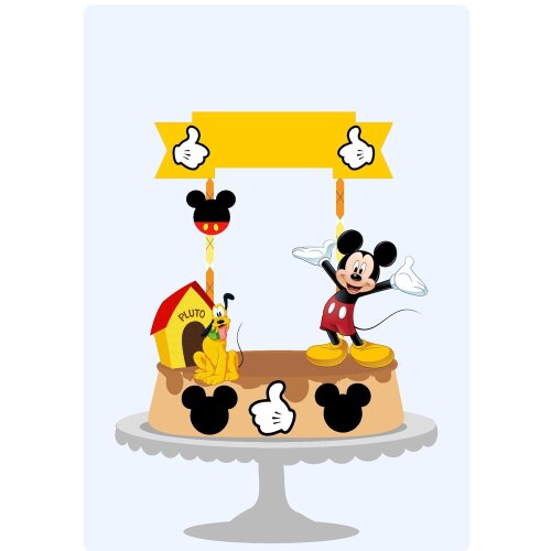 Topo de Bolo Mickey 03