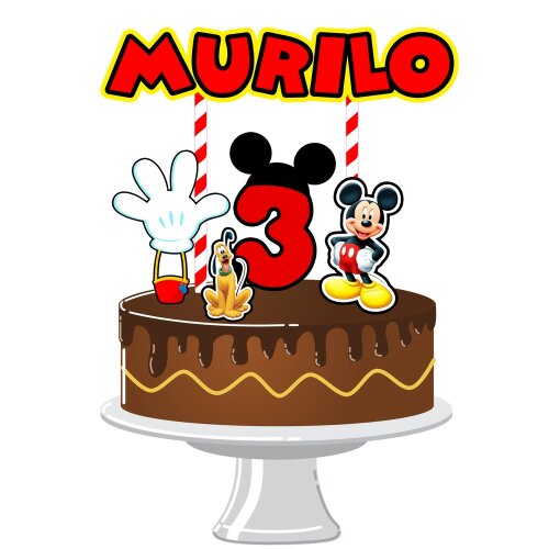 Topo de Bolo Mickey 35