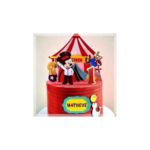 Topo de Bolo Mickey Circo 02