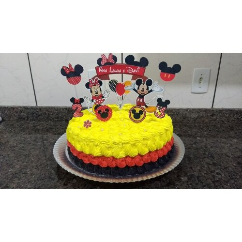 Topo de Bolo Mickey e Minnie 01