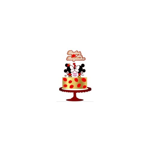 Topo de Bolo Mickey e Minnie 10