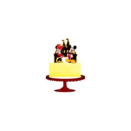 Topo de Bolo Mickey e Minnie 12