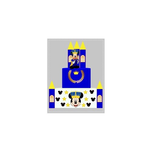 Topo de Bolo Mickey Realeza 01