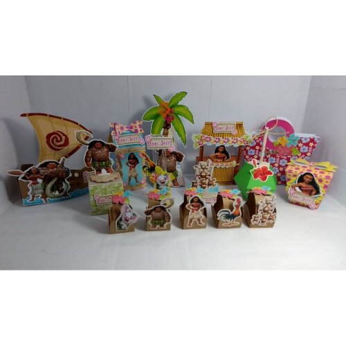 Kit festas Moana 02 para imprimir