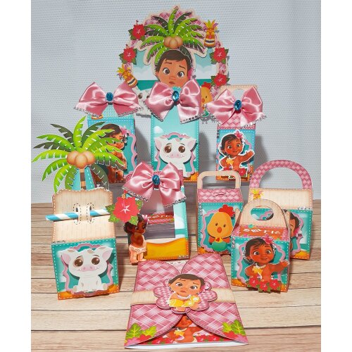 Kit festas Moana 03 para imprimir
