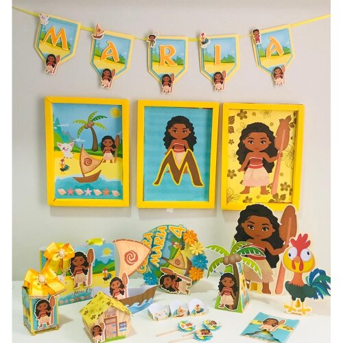Kit festas Moana 07 para imprimir