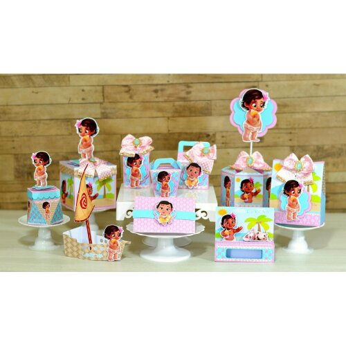 Kit festas Moana 11 para imprimir