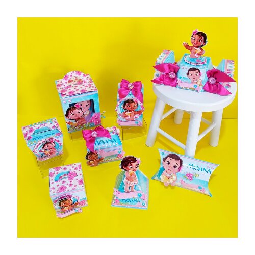 Kit festas Moana 12 para imprimir