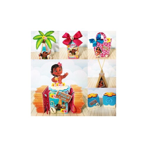 Kit festas Moana 19 para imprimir