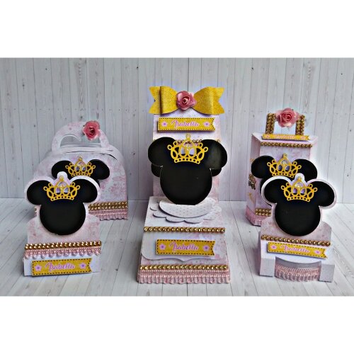 Kit festas Minnie 03 para imprimir