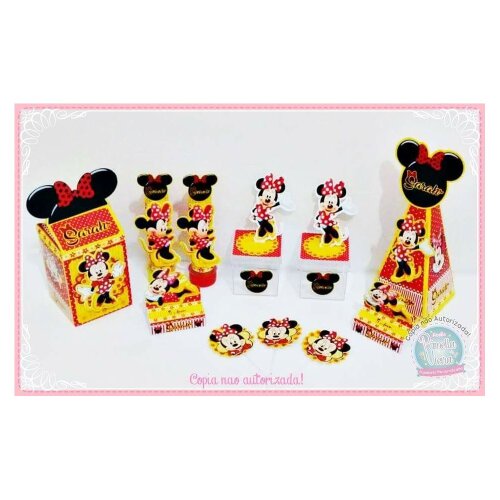 Kit festas Minnie 24 para imprimir