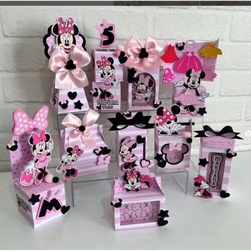 Kit festas Minnie 64 para imprimir