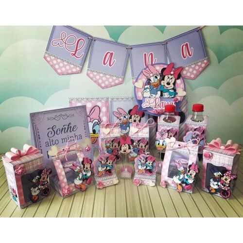 Kit festas Minnie e Margarida 01 para imprimir