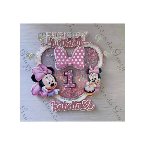 Topo de Bolo Minnie Baby 05